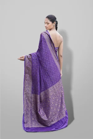 Fancy Tussar Georgette Antique Zari Banarasi Saree