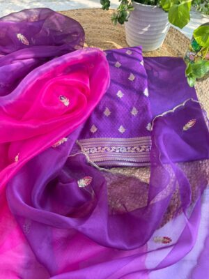 Pure Banarasi Handloom Silk Suit Set