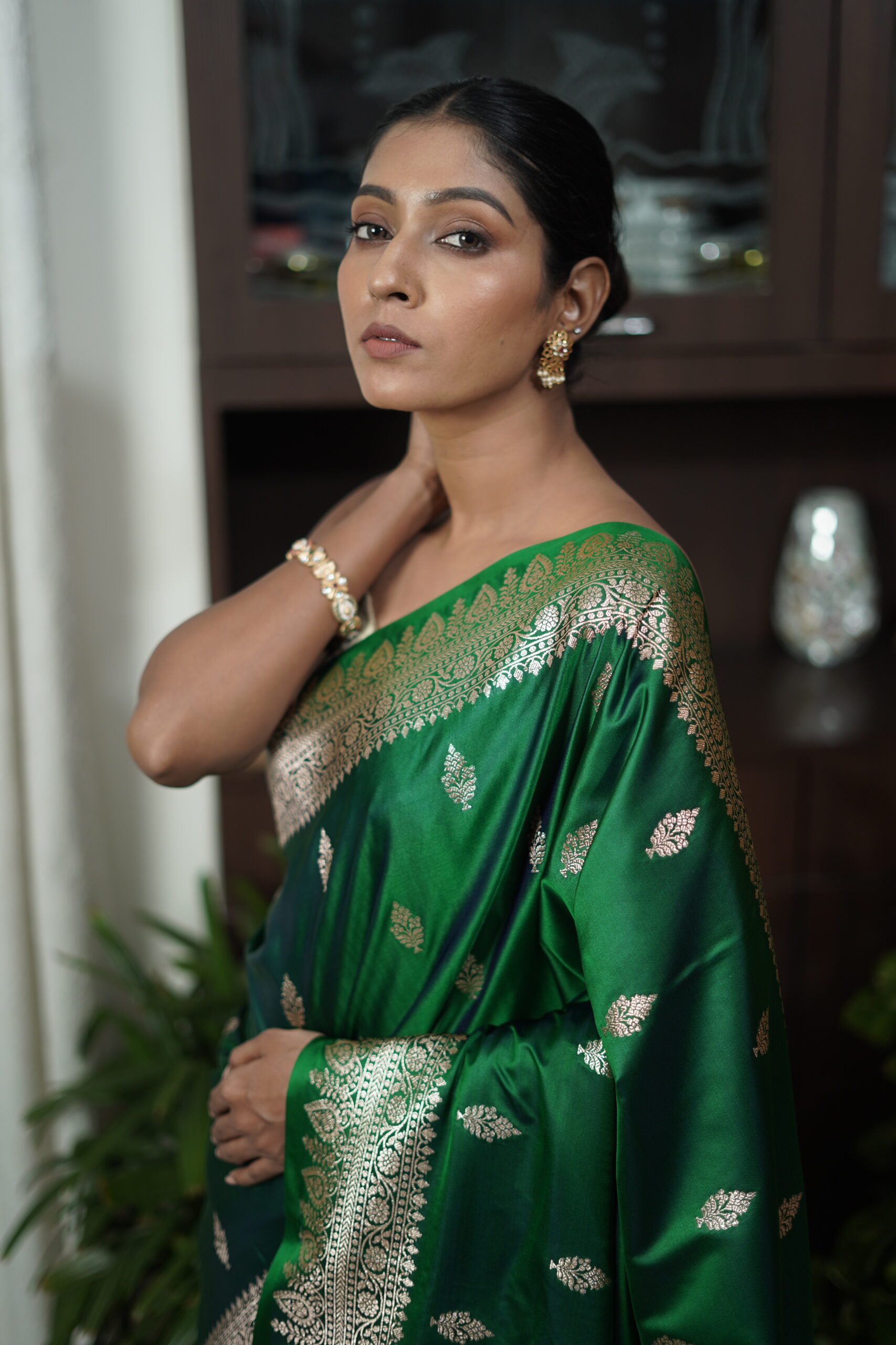 Banarasi Handloom Musru Silk Saree - Image 5