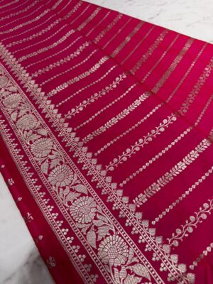 Semi Katan Handloom Banarasi Saree